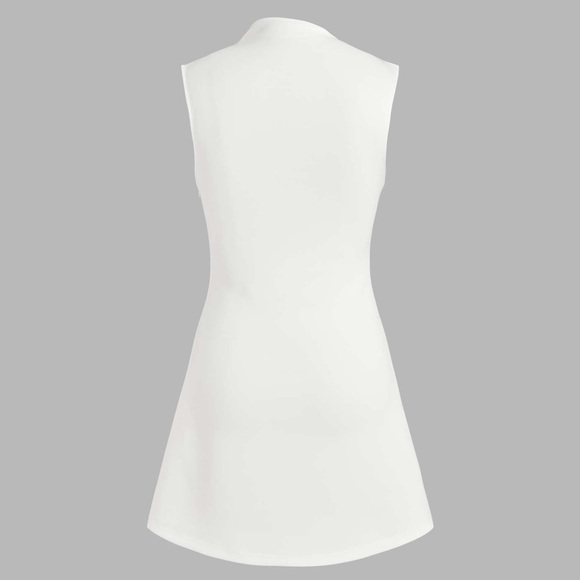 CIDER TURTLENECK SLEEVELESS RUCHED MINI DRESS - Picture 2 of 2